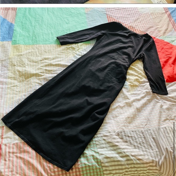 🇺🇸 MICHAEL STARS MIDI Jersey Dress with Sleeves Q27 - Picture 7 of 9